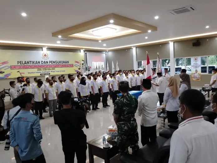 ABM Ketua KONI Sulbar Lantik Pengurus KONI Kab Mateng