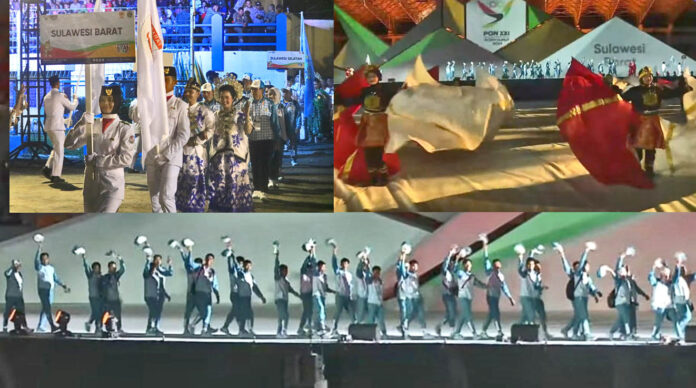 Kontingen Sulbar Ikuti Opening ceremony PON XXI Aceh Sumut 2024